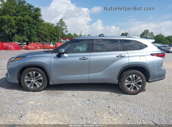 5TDGZRAH3MS051024 2021 TOYOTA HIGHLANDER Light Blue Սալոնի 360 աստիճան տեսք