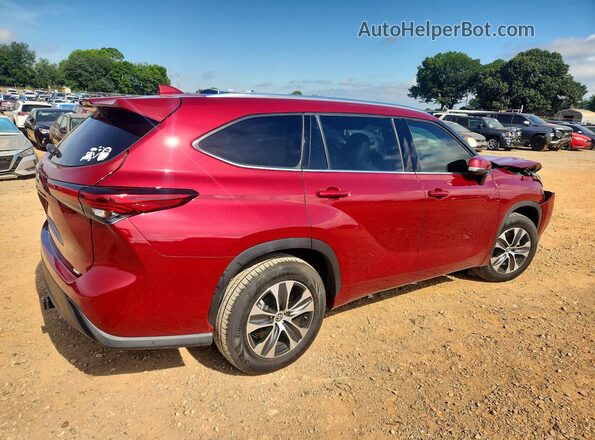 5TDGZRAH4LS506140 2020 TOYOTA HIGHLANDER Red Trasero derecho