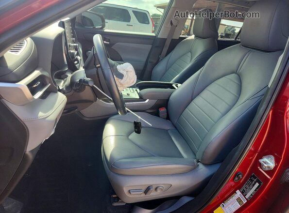 5TDGZRAH4LS506140 2020 TOYOTA HIGHLANDER Red Vista interior delantera
