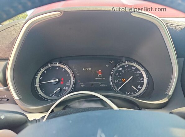 5TDGZRAH4LS506140 2020 TOYOTA HIGHLANDER Red Vista del cuadro de instrumentos