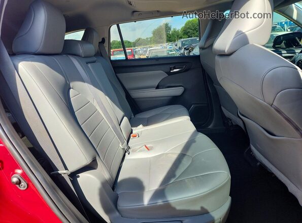 5TDGZRAH4LS506140 2020 TOYOTA HIGHLANDER Red Vista interior trasera
