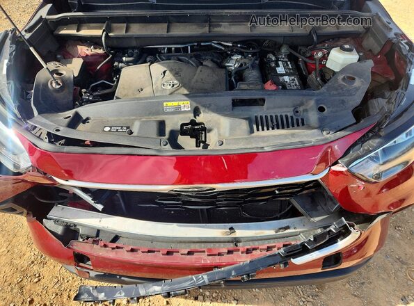 5TDGZRAH4LS506140 2020 TOYOTA HIGHLANDER Red Vista del compartimento del motor