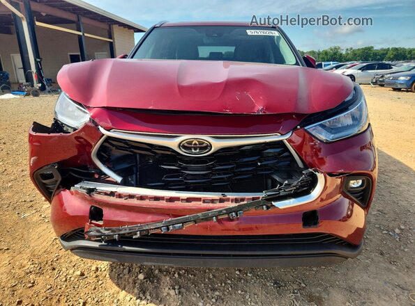 5TDGZRAH4LS506140 2020 TOYOTA HIGHLANDER Red Vista frontal