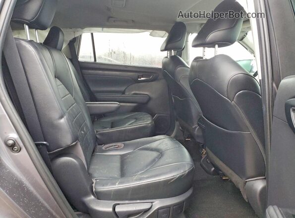 5TDGZRAH4MS051100 2021 TOYOTA HIGHLANDER Gray Rear interior view
