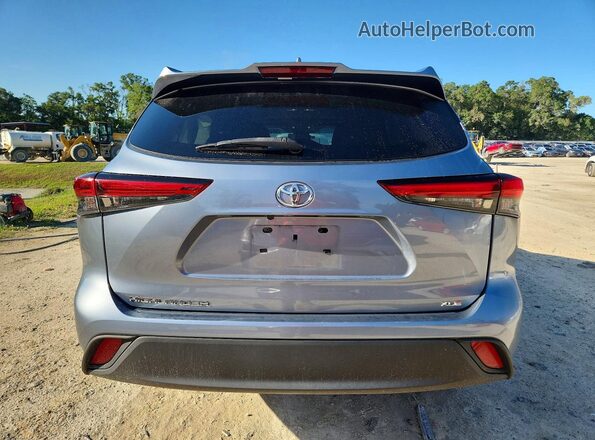 5TDGZRAH5LS017715 2020 TOYOTA HIGHLANDER Teal Հետևի տեսք