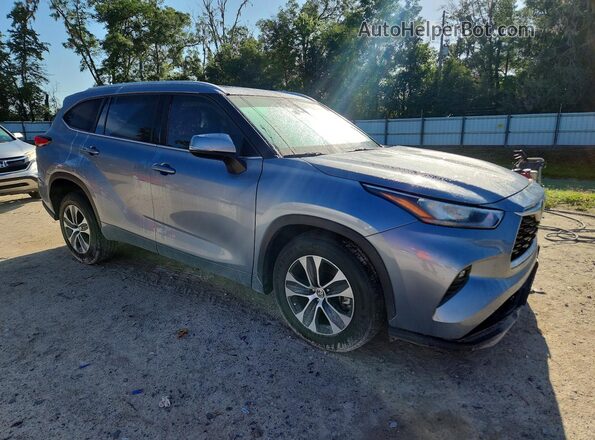 5TDGZRAH5LS017715 2020 TOYOTA HIGHLANDER Teal Առջևի աջ