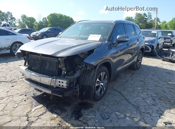 5TDGZRAH5LS505014 2020 TOYOTA HIGHLANDER Gray Vista frontal