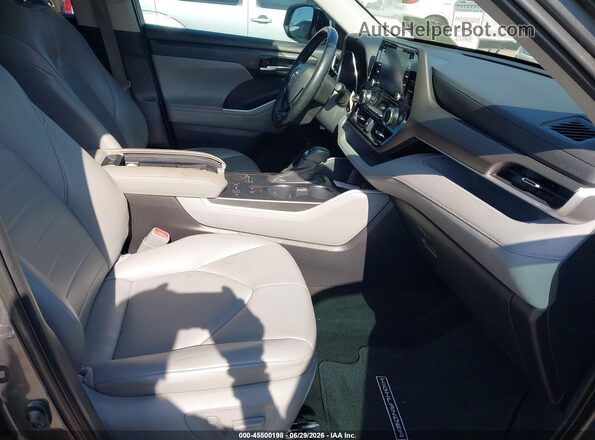 5TDGZRAH5LS505014 2020 TOYOTA HIGHLANDER Gray Vista interior delantera