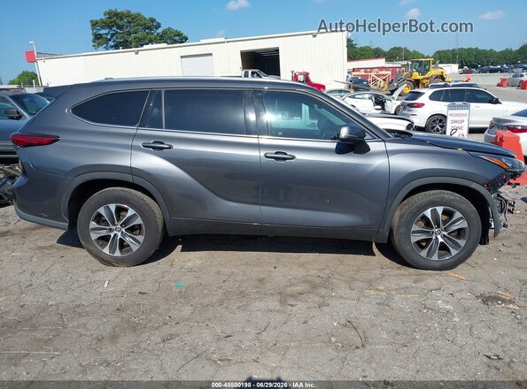 5TDGZRAH5LS505014 2020 TOYOTA HIGHLANDER Gray Vista interior de 360 grados
