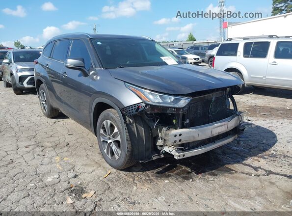 5TDGZRAH5LS505014 2020 TOYOTA HIGHLANDER Gray 
