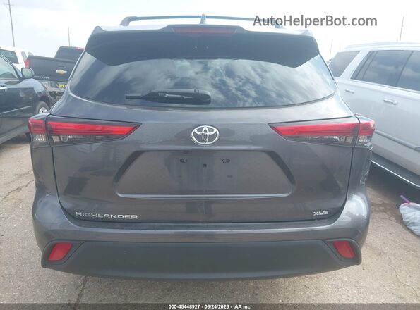 5TDGZRAH5MS068908 2021 TOYOTA HIGHLANDER Gray 