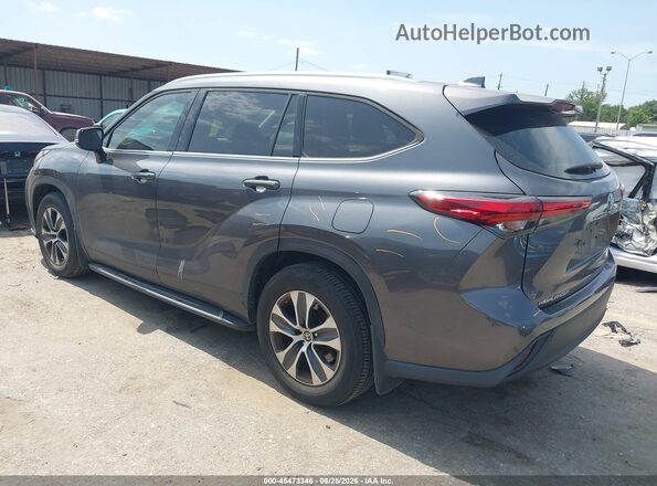 5TDGZRAH5MS524972 2021 TOYOTA HIGHLANDER Gray უკანა მარცხენა