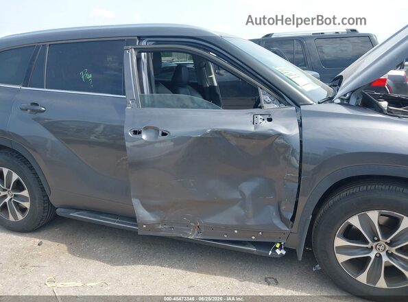 5TDGZRAH5MS524972 2021 TOYOTA HIGHLANDER Gray წინა ხედი