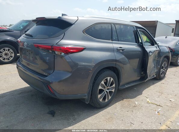 5TDGZRAH5MS524972 2021 TOYOTA HIGHLANDER Gray უკანა მარჯვენა