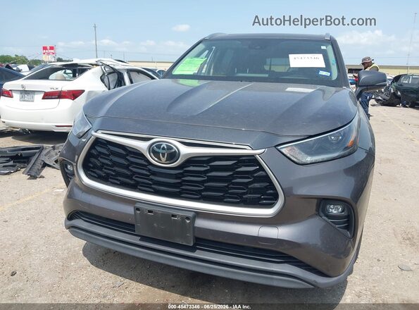 5TDGZRAH5MS524972 2021 TOYOTA HIGHLANDER Gray ხელსაწყოთა პანელის ხედი