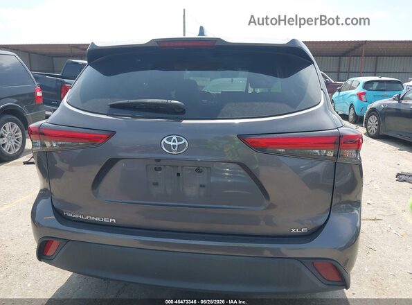 5TDGZRAH5MS524972 2021 TOYOTA HIGHLANDER Gray 