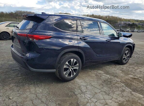 5TDGZRAH6LS009672 2020 TOYOTA HIGHLANDER Blue Rear right