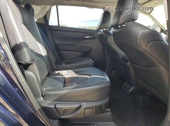 5TDGZRAH6LS009672 2020 TOYOTA HIGHLANDER Blue Rear interior view