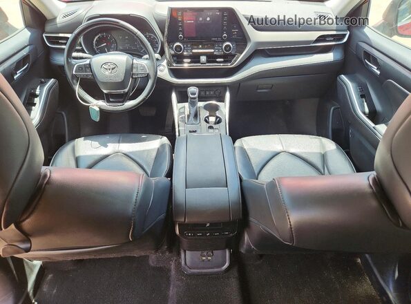 5TDGZRAH6LS506026 2020 TOYOTA HIGHLANDER Red Vista del salpicadero