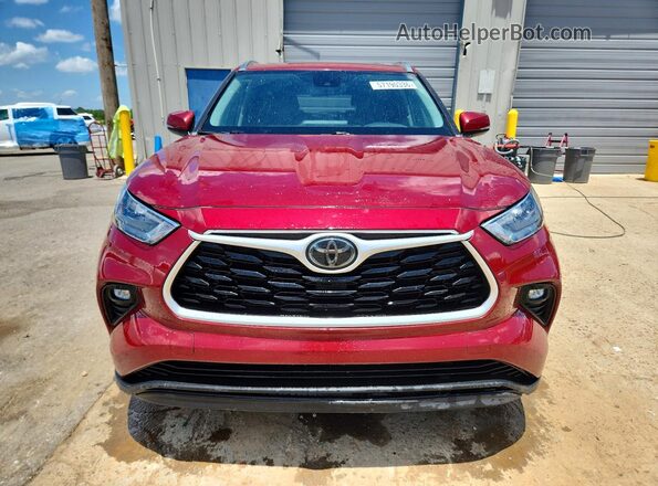 5TDGZRAH6LS506026 2020 TOYOTA HIGHLANDER Red Vista frontal
