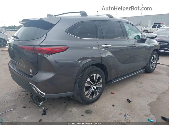 5TDGZRAH6MS067122 2021 TOYOTA HIGHLANDER Gray Հետևի աջ