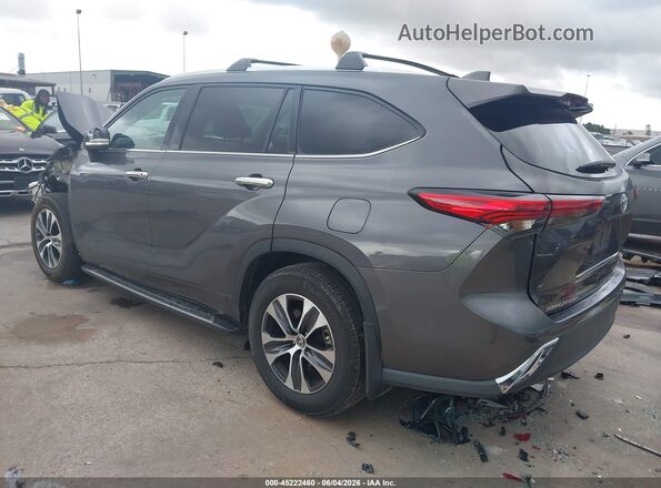 5TDGZRAH6MS067122 2021 TOYOTA HIGHLANDER Gray Հետևի ձախ