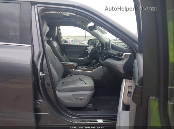 5TDGZRAH6MS067122 2021 TOYOTA HIGHLANDER Gray Սալոնի դիմացի տեսք