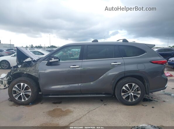 5TDGZRAH6MS067122 2021 TOYOTA HIGHLANDER Gray Սալոնի 360 աստիճան տեսք