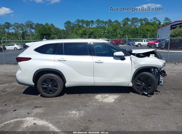5TDGZRAH8LS022097 2020 TOYOTA HIGHLANDER White უკანა სალონის ხედი