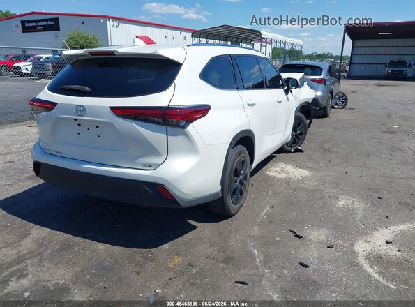 5TDGZRAH8LS022097 2020 TOYOTA HIGHLANDER White უკანა მარჯვენა