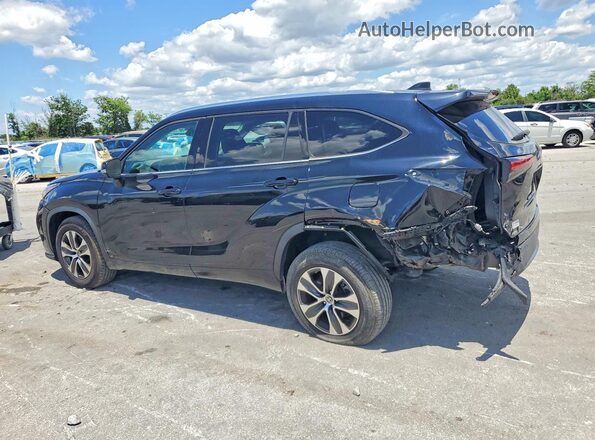 5TDGZRAH8MS086366 2021 TOYOTA HIGHLANDER Black Հետևի ձախ