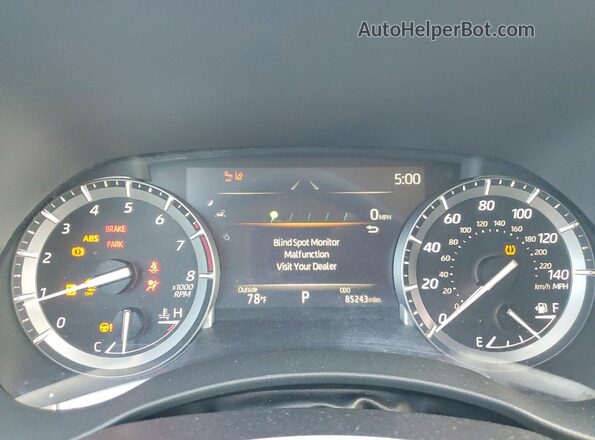5TDGZRAH8MS086366 2021 TOYOTA HIGHLANDER Black Սարքավորումների վահանակի տեսք