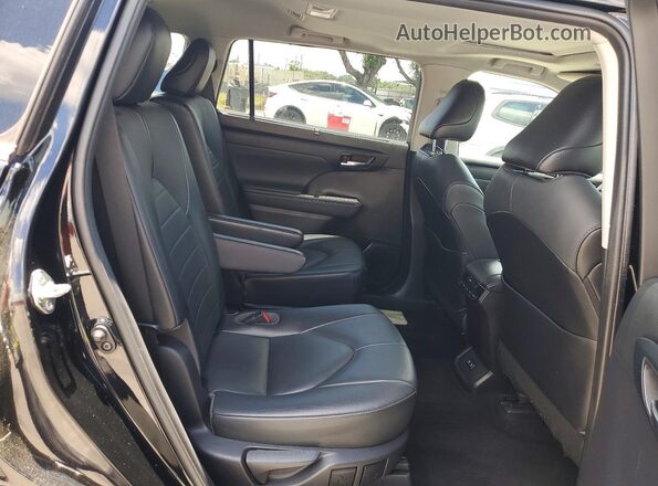 5TDGZRAH8MS086366 2021 TOYOTA HIGHLANDER Black Սալոնի հետևի տեսք