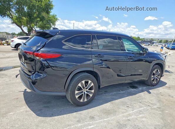 5TDGZRAH8MS086366 2021 TOYOTA HIGHLANDER Black Հետևի աջ