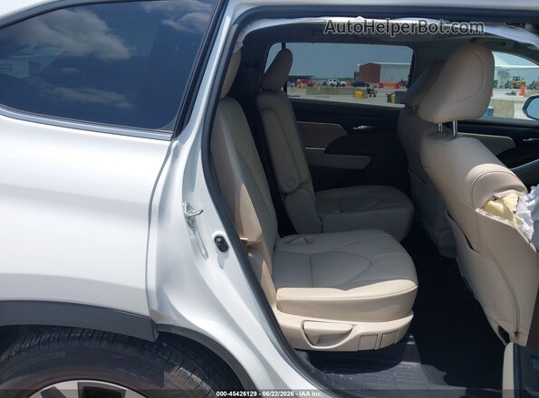 5TDGZRAH9LS021007 2020 TOYOTA HIGHLANDER White Widok naklejki z numerem VIN