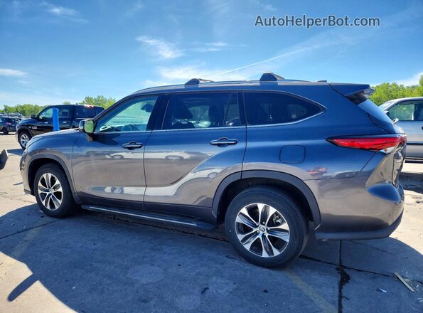 5TDGZRAH9LS021461 2020 TOYOTA HIGHLANDER Gray Հետևի ձախ
