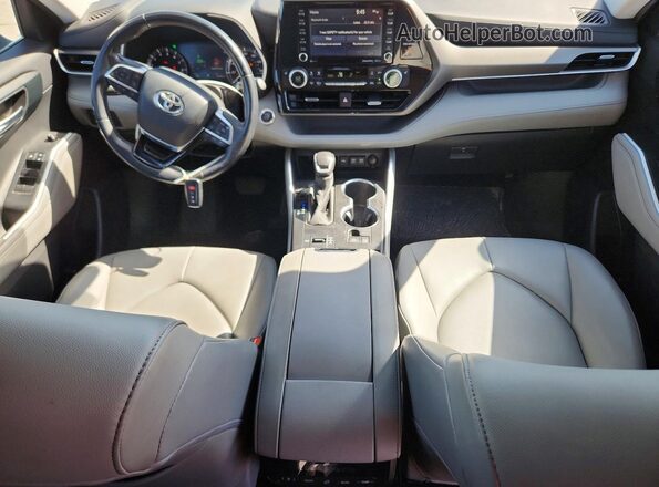 5TDGZRAH9LS021461 2020 TOYOTA HIGHLANDER Gray Առջևի վահանակի տեսք