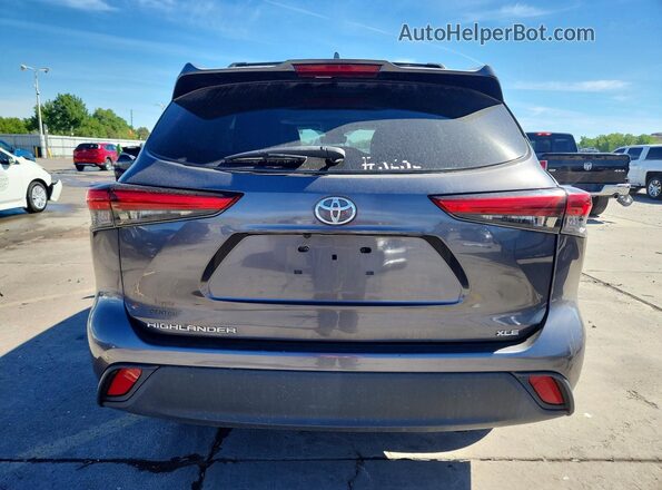 5TDGZRAH9LS021461 2020 TOYOTA HIGHLANDER Gray Հետևի տեսք