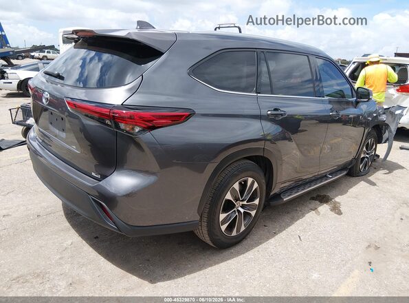 5TDGZRAH9MS066174 2021 TOYOTA HIGHLANDER Gray უკანა მარჯვენა