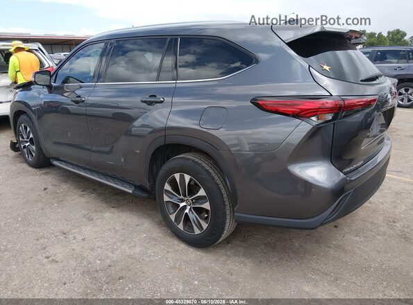 5TDGZRAH9MS066174 2021 TOYOTA HIGHLANDER Gray უკანა მარცხენა