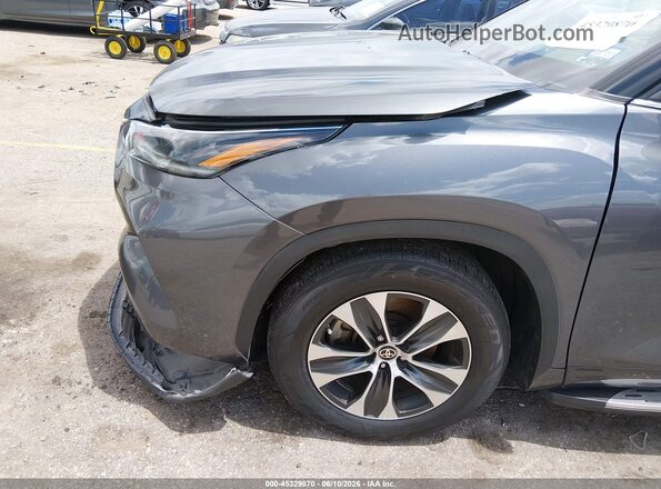 5TDGZRAH9MS066174 2021 TOYOTA HIGHLANDER Gray წინა ხედი