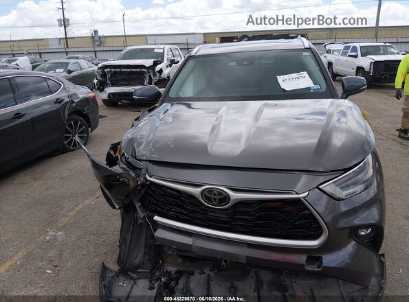 5TDGZRAH9MS066174 2021 TOYOTA HIGHLANDER Gray უკანა სალონის ხედი