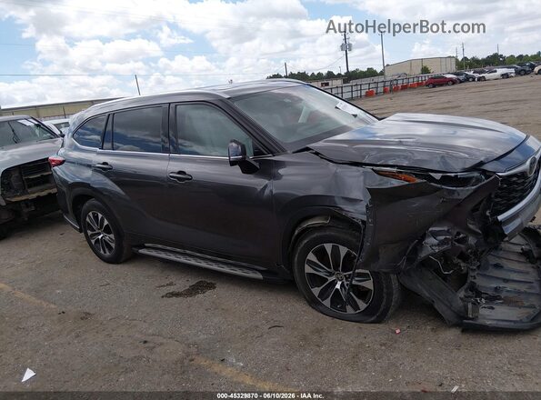 5TDGZRAH9MS066174 2021 TOYOTA HIGHLANDER Gray სალონის 360-გრადუსიანი ხედი