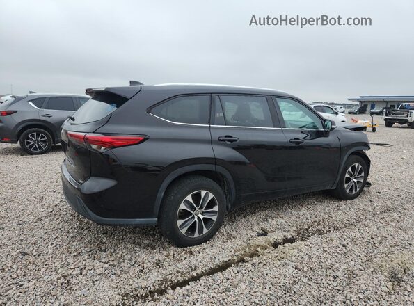 5TDGZRAHXMS043650 2021 TOYOTA HIGHLANDER Черный Задняя правая четверть