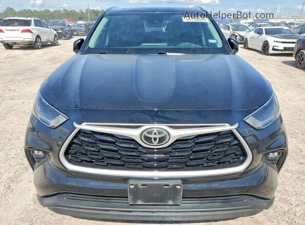 5TDGZRAHXMS520089 2021 TOYOTA HIGHLANDER Черный Вид спереди