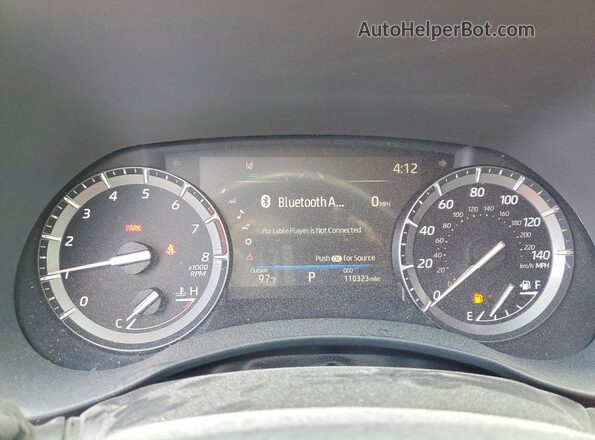 5TDGZRAHXMS520089 2021 TOYOTA HIGHLANDER Черный Вид щитка приборов