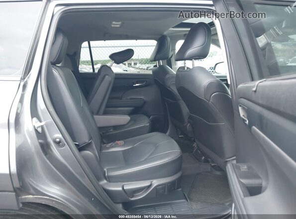 5TDGZRBH0MS145909 2021 TOYOTA HIGHLANDER Gray Vista de la etiqueta del VIN