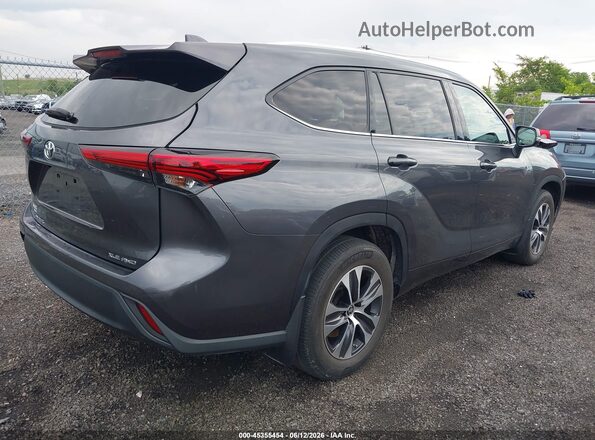 5TDGZRBH0MS145909 2021 TOYOTA HIGHLANDER Gray Trasero derecho