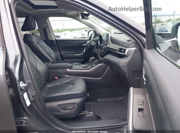 5TDGZRBH0MS145909 2021 TOYOTA HIGHLANDER Gray Vista interior delantera