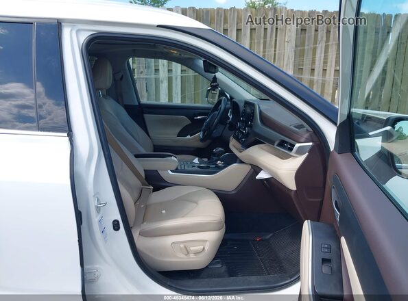 5TDGZRBH1MS133929 2021 TOYOTA HIGHLANDER White Вид салону спереду